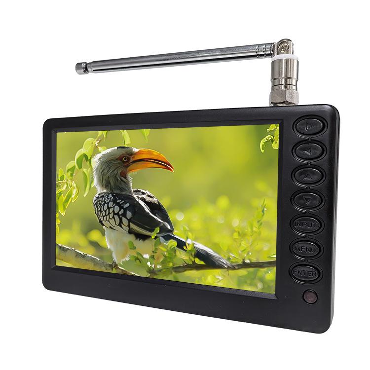 5-Inch Portable Ultra-Thin LCD TV for Home and Car Use