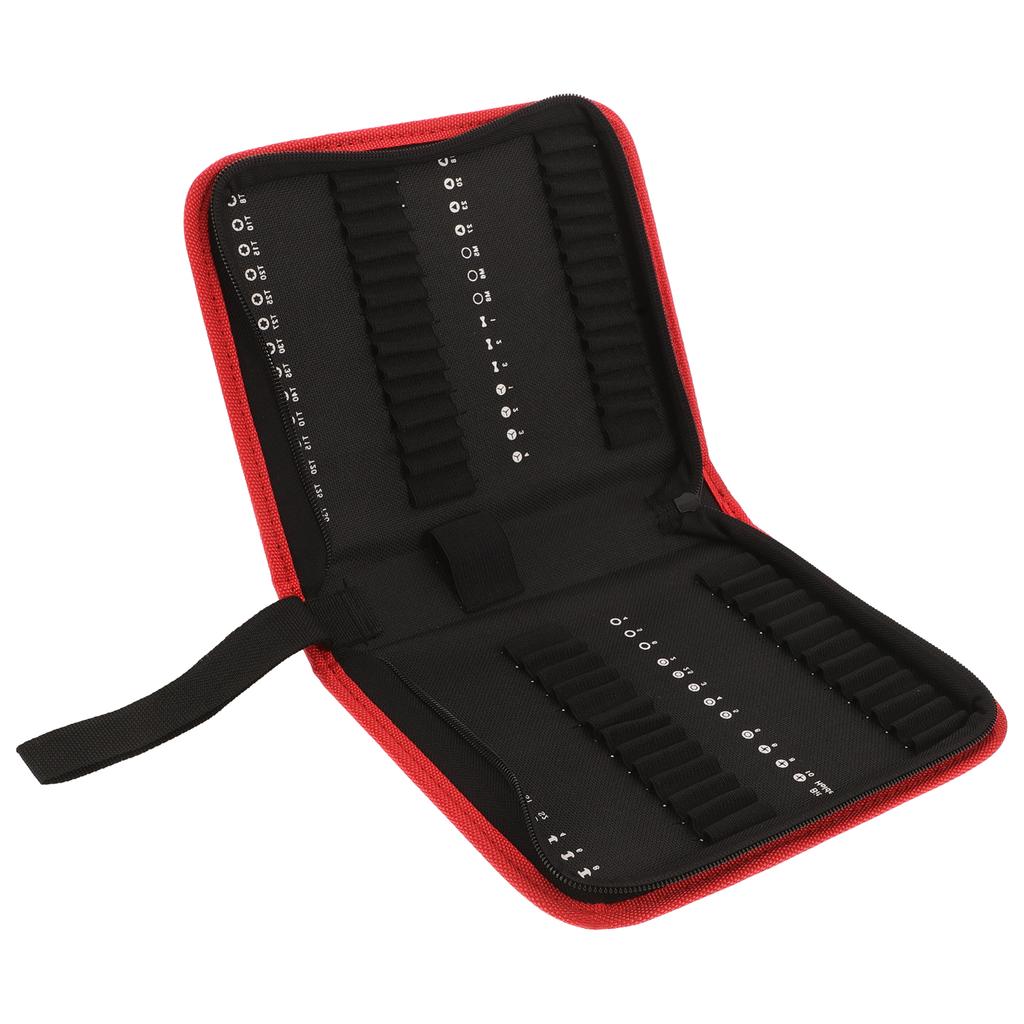 55Pcs Tool Pouch Batch Storage Bag Oxford Cloth Drill Bit Bags Utility Pouches With Zipper Small Tool Bag ganizer For Craftsmen