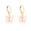 Creative Alloy Butterfly Earrings Casual Chic Multicolor Womens Animal Design