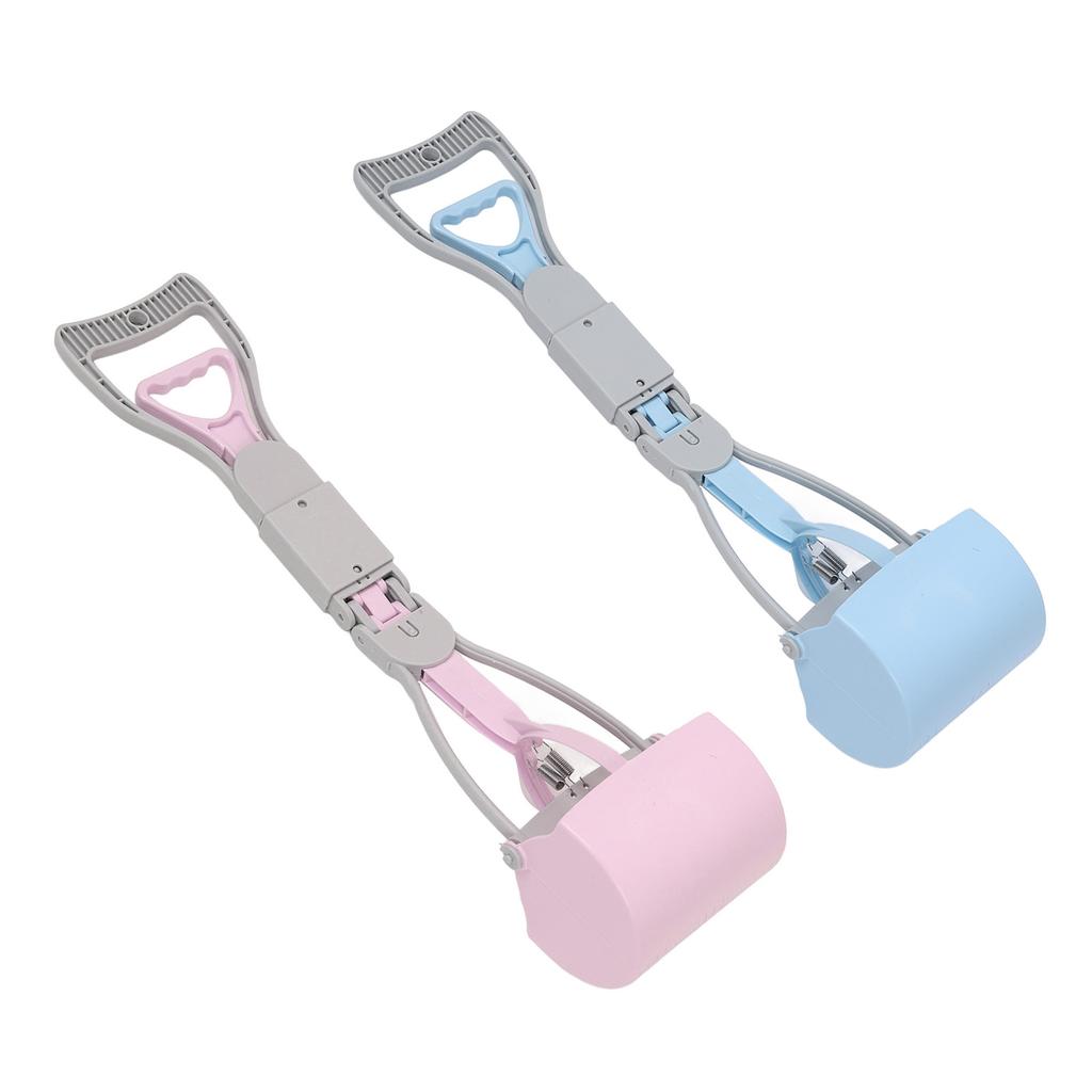 Non Breakable Pet Pooper Scooper for Dogs Long Handle High Strength Spring Large Poop Picker Upper F
