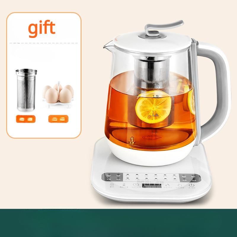 Fully Automatic Mini Multi Cooker Health Preserving Pot Household Electric Kettle Multifunctional Glass Electric Kettle Flower Tea Pot Tea Maker Gift