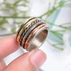 Brass Metal Spinner Meditation Ring