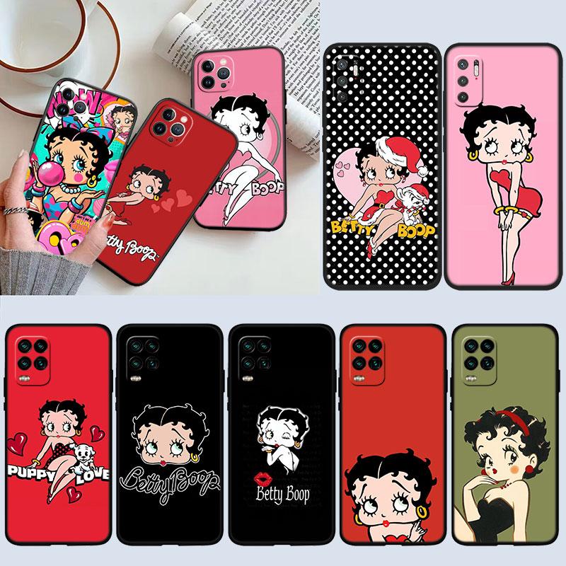TR6 B-Bettys Art B-Boops Новый высококачественный чехол-ракушка для телефона Redmi Note 13 14 Pro+ Plus A3 A3X 13X 13C 13R 14S 14C 14R