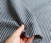 Nippon Chuko NBK Hickory Stripe 110cm wide x 9m 3A Craft Supplies Fabric, cut, Navy/White, ICH1015-3A,