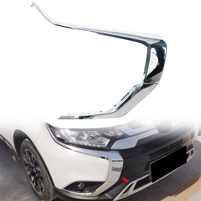 Для Mitsubishi Outlander 2016 2017 2018 2019 2020 2025 Передний бампер Противотуманная фара Хромированная декоративная накладка Автомобильные аксессуары