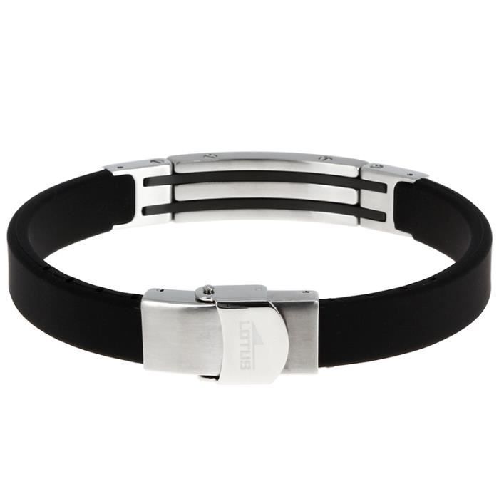 Bracelet - Lotus Style - LS1521-2/2 - Acier - Noir - Taille 21 cm
