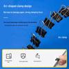 Deli 15mm Black Metal Binder Clips - 5 Tubes