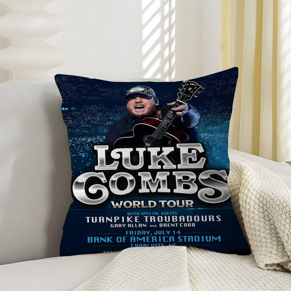 Singer Luke Combs Popular Music Album Pillowcases Home Bedding Decorative Pillow Cover Wedding Super Soft Pillow Case