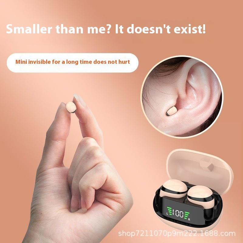 Ultra-small Mini Wireless Bluetooth Headset Invisible In-ear Running Waterproof Noise Reduction