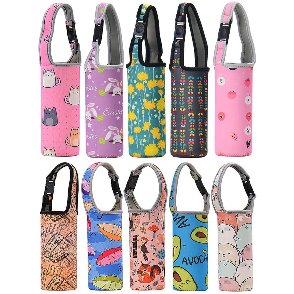 Portable Vacuum Cup Sleeve With Straps Water Bottle Case Drinkware Accessories Cup Sleeve Camping
