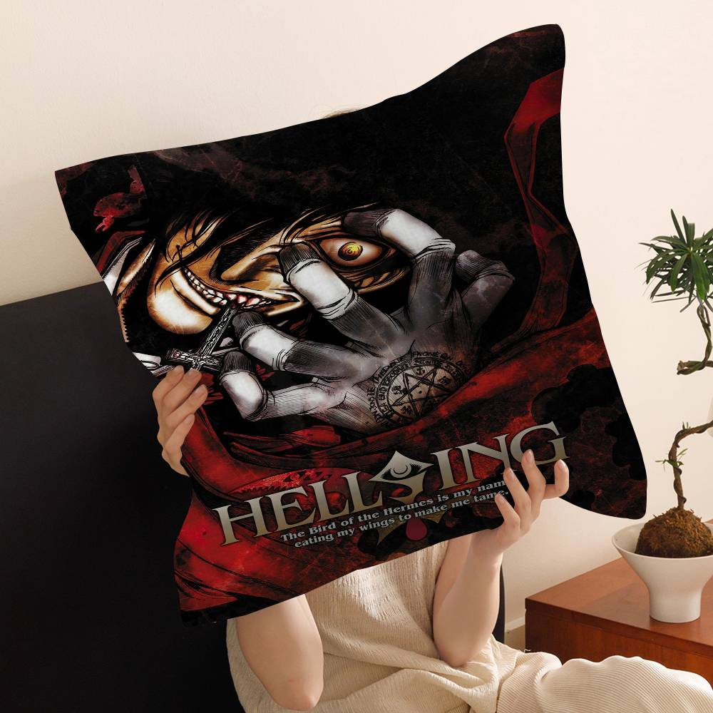 Аниме H-Hellsing Подушка Подарок Домашний Офис Декор Спальня Диван Автомобиль Наволочка Чехол 45x45