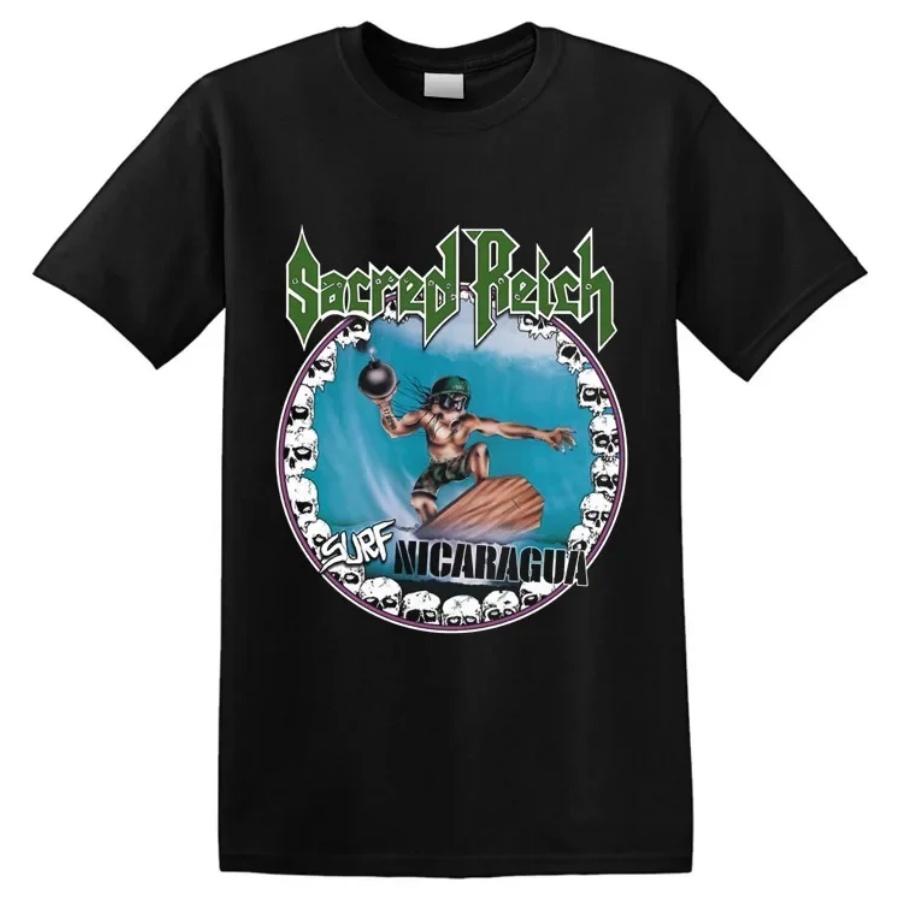 SACRED REICH - Футболка 'Surf Nicaragua' Футболки Высокое качество 100% хлопок Короткий рукав