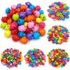 Loose Beads Candy Color Letter Beads Beads With Hole Pendant for Jewelry Making Crafted DIY Hand-Beaded Flower Star Strawberry  Accessories