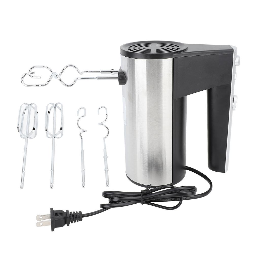 Hand Mixer 500W 5 Speed Turbine Boost Stainless Steel Kitchen Electric Handheld Food Beater for Whip