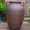 Retro Handmade Large Ceramic Flower Pot for Succulents and Green Plants, Ideal for Home and Landscaping Use