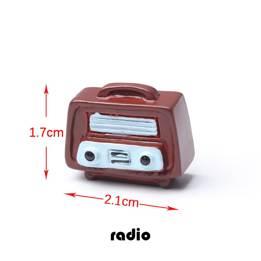 Ретро Кукольный домик Украшения Игрушка Домашний декор Мини Пианино Модель ТВ Мебель Фигурка Телефон