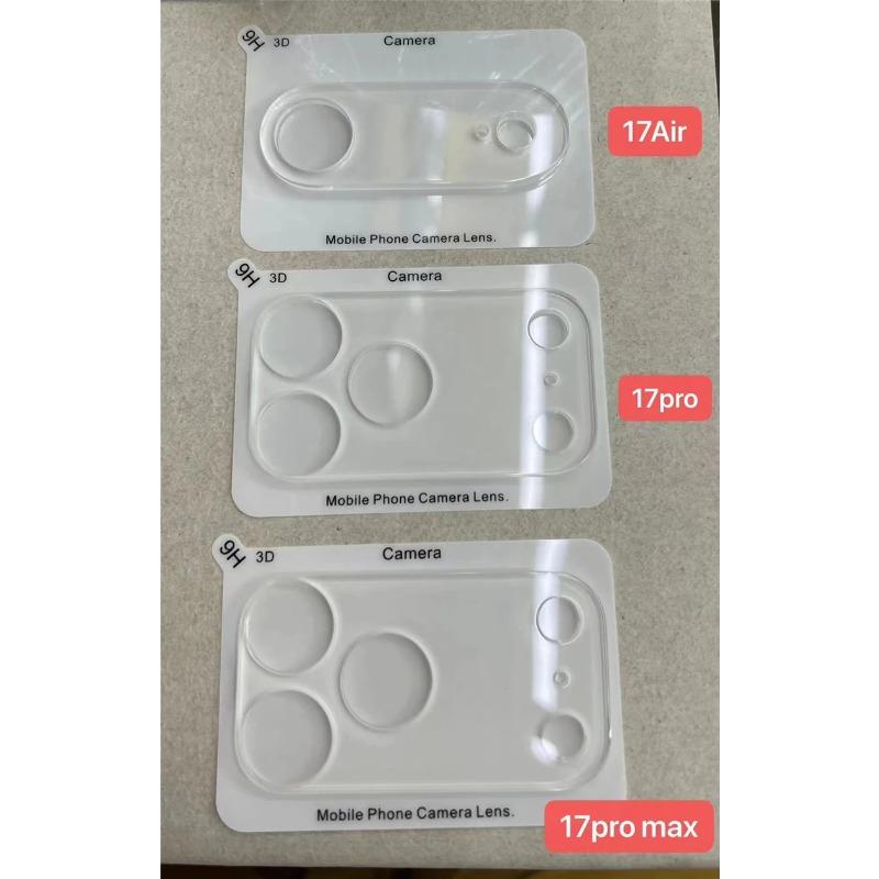 3 шт. HD Закаленное стекло для объектива камеры для IPhone 17 Pro Max Защитная пленка для экрана объектива камеры для IPhone 17 Air Pro Max Стекло для объектива