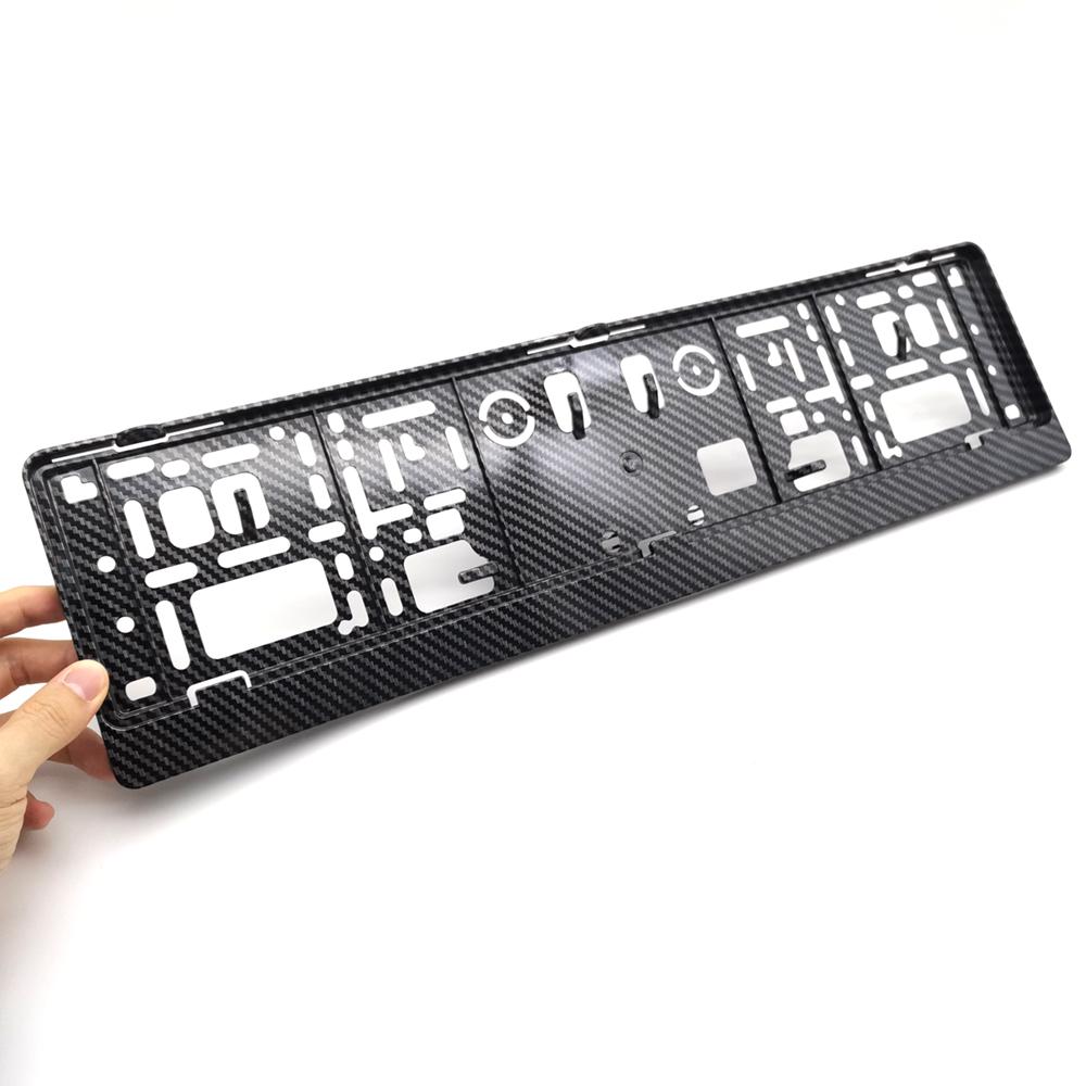 Car European License Plate Frame License Plate Holder For ES DE RU PL License Plate Numbers Auto Accessories For VW Honda BMW License Plate Covers