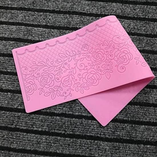 Сахарная Лоза Роза Съедобная Форма для Торта Силиконовая Кружевная Матрица для Фонданта Осенний Декор Торта Форма для Мастики Инструмент для Топпера Капкейка Глазурь Отпечаток Конфет