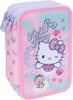 Triple Pencil Case with Accessories Hello Kitty Jumper 3 Pink 1