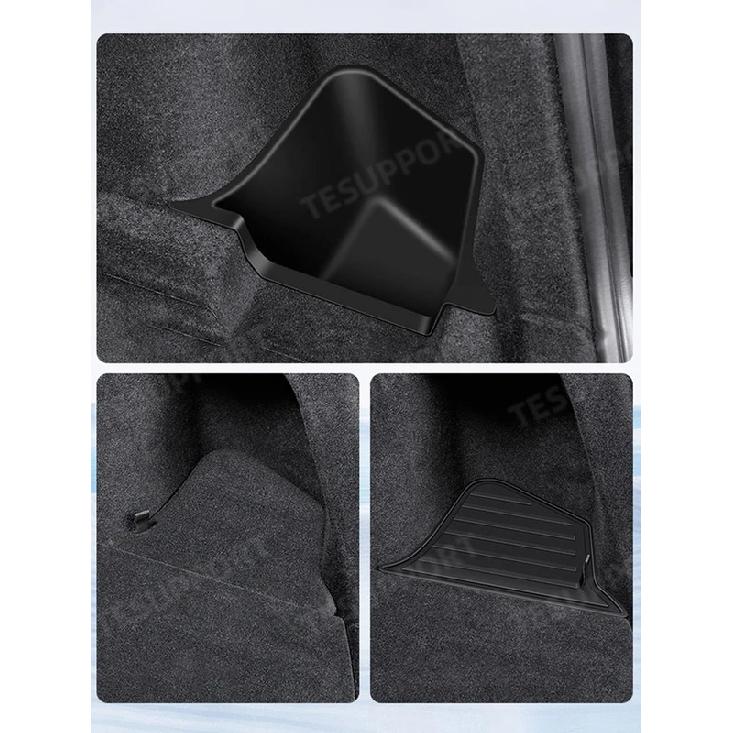 For Tesla Model Y Juniper 2026 Accessories Rear Trunk Organizer Side Storage Box Stowing Tidying for Model Y Juniper 2025-2026