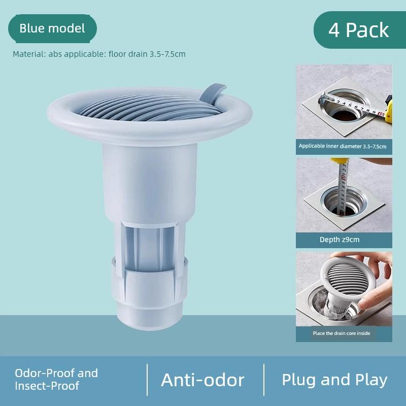 Anti-Odor Floor Drain Pipe Anti-Odor Device Bathroom Filter Net Toilet Sealing Cover Odor-Blocking Inner Core