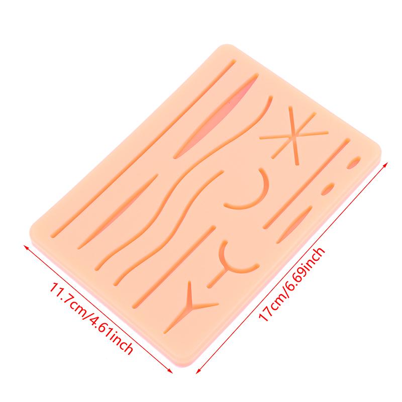 Модель шва кожи, силиконовая подушечка для наложения швов на рану, Y-образная тренировочная подушечка для травматического наложения швов, многоразовый силиконовый коврик для практики наложения швов