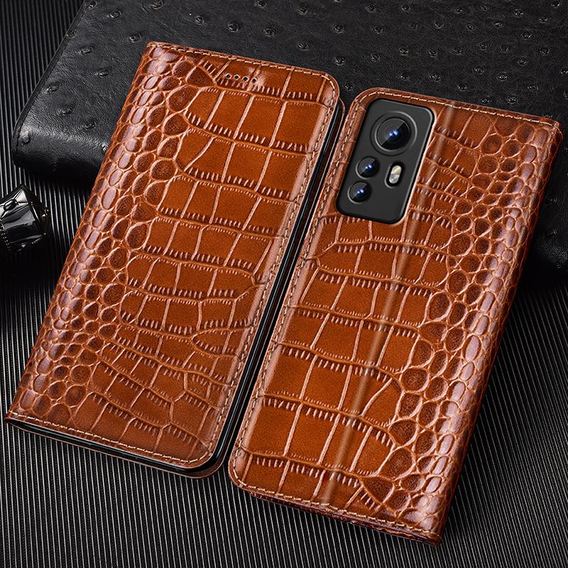 Флип-чехол из натуральной кожи крокодила для Xiaomi Mi 8 9 10 10T 11 11T 12 12T 13 13T 14 14T 15 15S Pro Lite UItra Чехлы для телефона