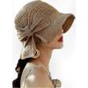 Foldable Wide Brim Straw Hat for Women - UPF50 Sun Protection with Large Bow for Beach and Outdoor UV Defense