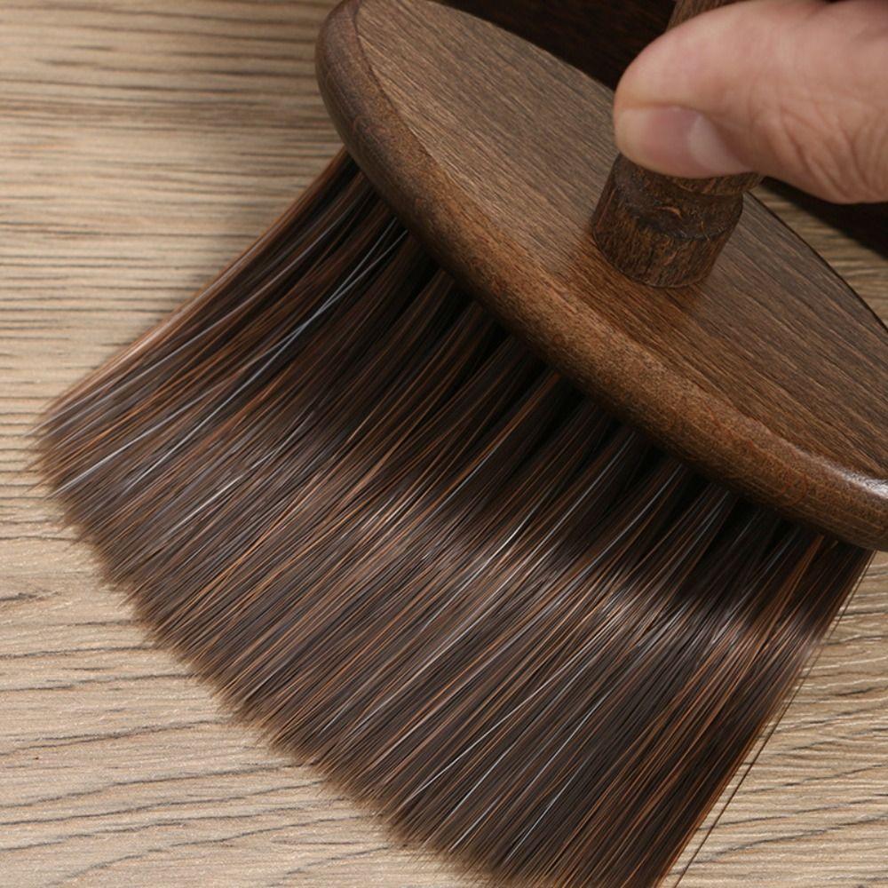 Multifunctional Keyboard Brush Wooden Dust Removal Brush High Quality Coffee Cleaning Brush Barber