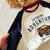 Children's T-shirt Long Sleeve 2024 Spring and Autumn New Baby Girl Shoulder Plugged Korean Version Top Children's Cartoon Embroidery Base