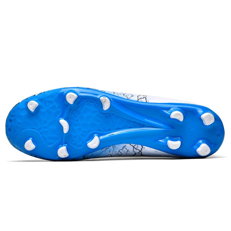 35-45Унисекс футбольные бутсы Молодежные футбольные бутсы большого размера Резиновая мягкая подошва с длинными ногтями AG Профессиональные тренировочные футбольные бутсы с искусственным газоном