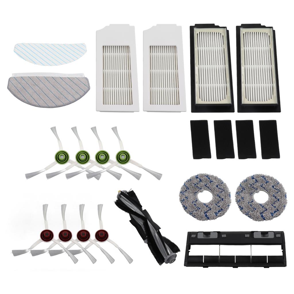 Robot Cleaner Accessory Kit Main Brush Side Brush Waved Mop Washable Mop Cloth Filter for T10