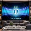 Wall Hanging Tapestry Custom NameMalmö FF Pattern Personalized Printed Fabric Wall Decor