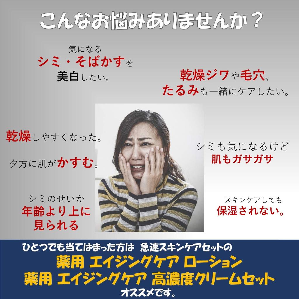 Medicated Reproskin RICH Moisture Lotion 100mL Cream 50g Set for Adult Acne Caused by Dryness For People Over 35 Years Old Contains Tranexamic Acid