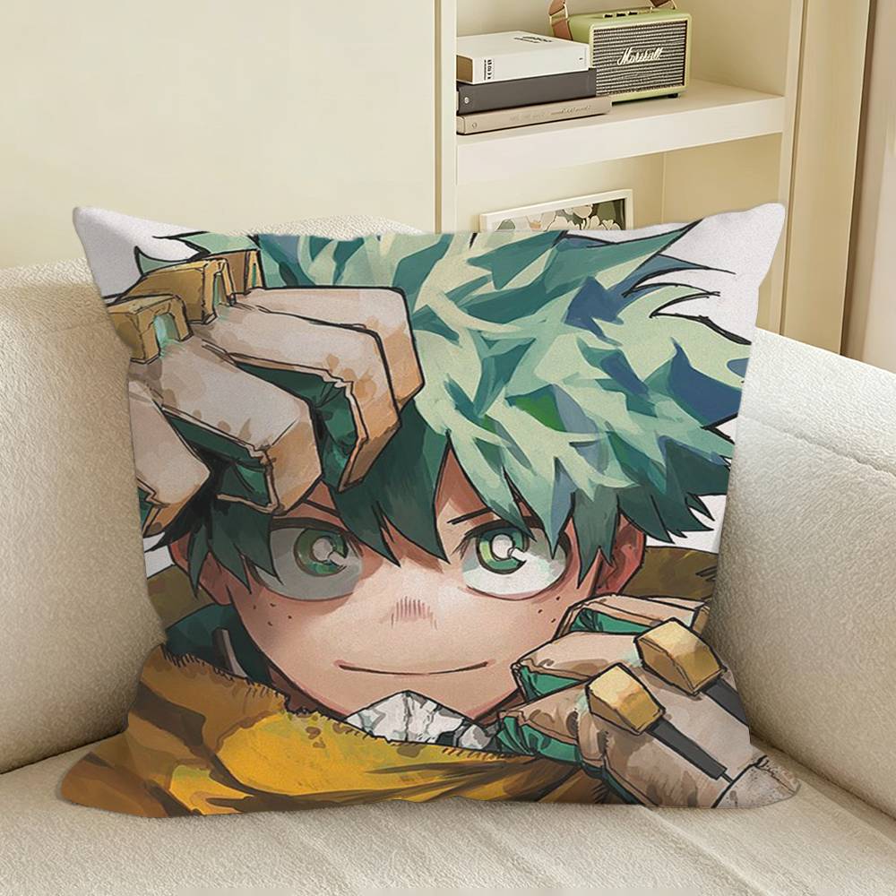 BBlasty My Hero AAcademiaS Square Sofa Pillow Cover Solid Color Living Room Home Decor Cushion Case