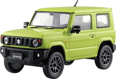 Aoshima Bunka Kyozai Масштаб Rakupla Snap Kit Suzuki JB64 Jimny Kinetic Yellow Пластиковая модель 1/32 № 09-KY Предварительно окрашенная (Машина)