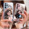 Samsung A10 Fashion/Cat Girl 50 Cute M40 Liquid Glass Case, все включено, защита от падения, модель с 10 линзами