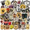 50PCS European Retro Gothic Apothecary Stickers, Creative Graffiti Decals for Laptop, Skateboard & Decoration