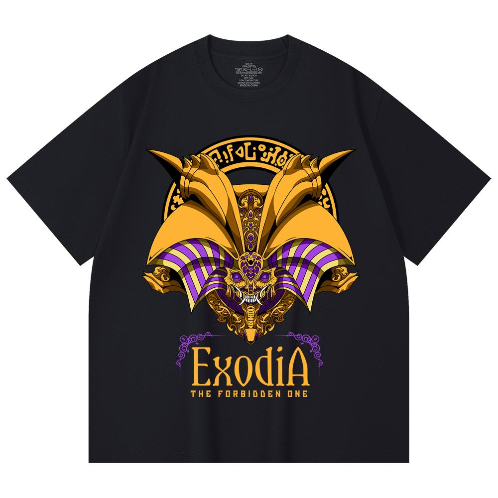230 Gsm 100% Cotton Yu-Gi-Oh V2 Exodia Print Unisex Heavy Cotton T Shirt