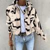 Women's Printed Short Windbreaker Jacket