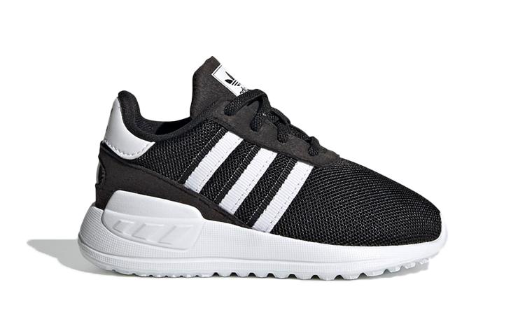 adidas Originals La Trainer Lite Дышащие Низкие Спортивные Повседневные Кроссовки Черно-Белые Для Младенцев и Малышей FW5843