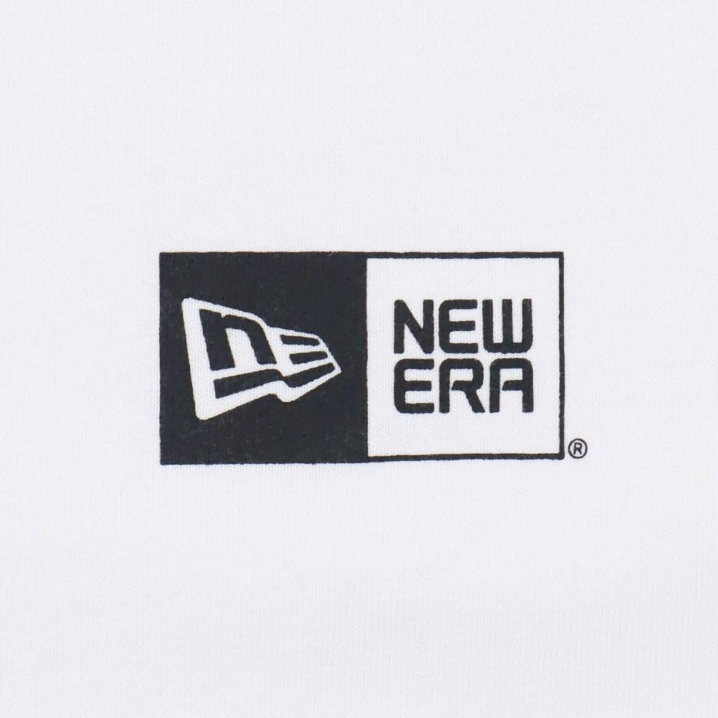 New Era Short Sleeve Youth Cotton Tee Size Box Exclusive To Boys and Authentic New Era Cool Junior Available In Large and Small Clothes Folding