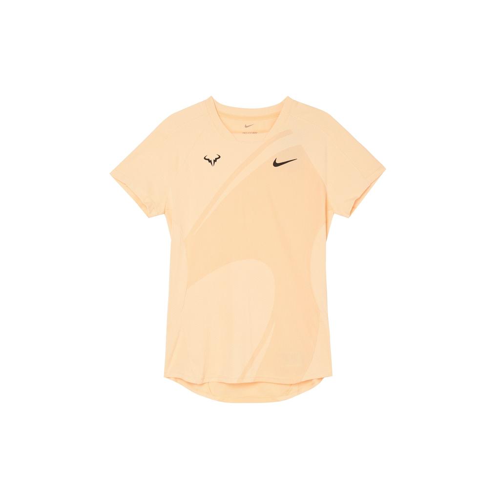 Nike Dri-Fit Adv Rafa Solid Quick-Dry Tennis Short Sleeve T-Shirt Men Tops Ice-Peach-Red DV2878-801