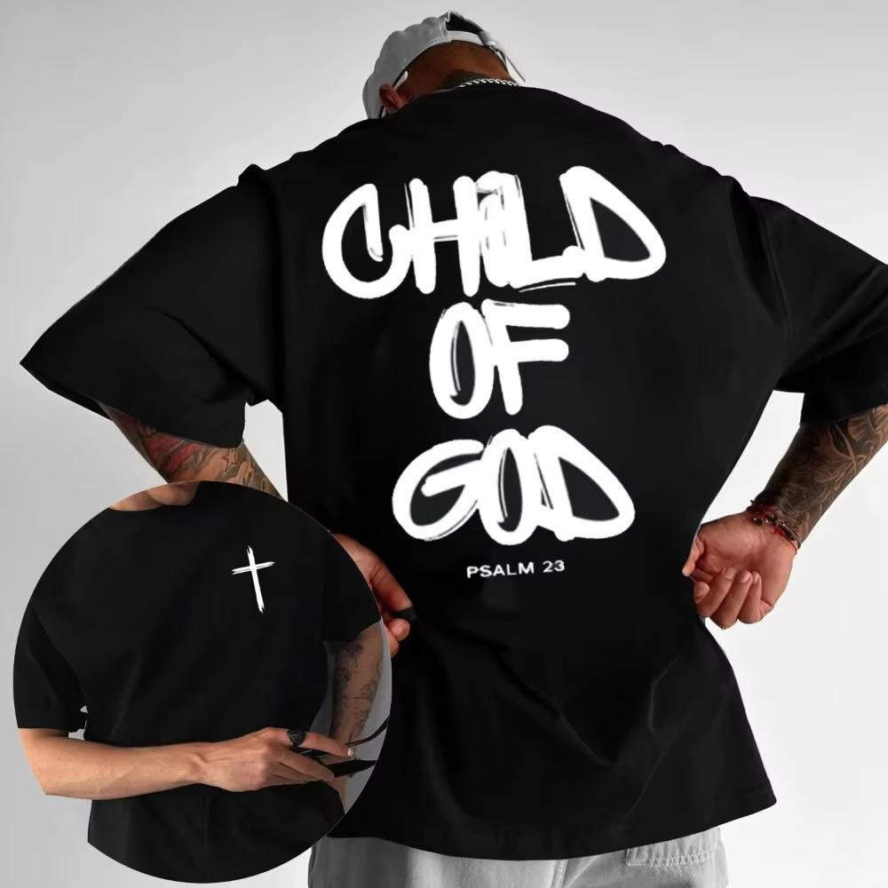 Edition Bible Christian Doctrine Jesus Pattern Men T-shirt 100%Cotton Loose Casual Street Ret