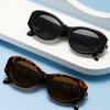New Oval Sunglasses Ladies Metal Snakehead Fashion Versatile Sun Glasses Women Luxury Goggle  Feminino Uv400