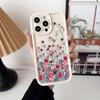 Красивый Цветочный Чехол для Телефона для iPhone Apple 17 AIR 16 16E 11 12 13 14 15 XR Plus Pro Max Чехол Своими Руками Ударопрочная Крышка из ТПУ Capa