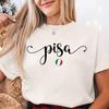 Футболка Pisa comfort colors, Футболка для семейной поездки в Пизу, Италия, Футболка для отпуска в Пизе, Италия, Футболка для путешествия в Пизу, Италия, Семейный отпуск Тоскана
