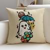 Cool mmoss tattooS Cushion Cover Breathable and skinfriendly linen pillowcase square removable and washable cushion