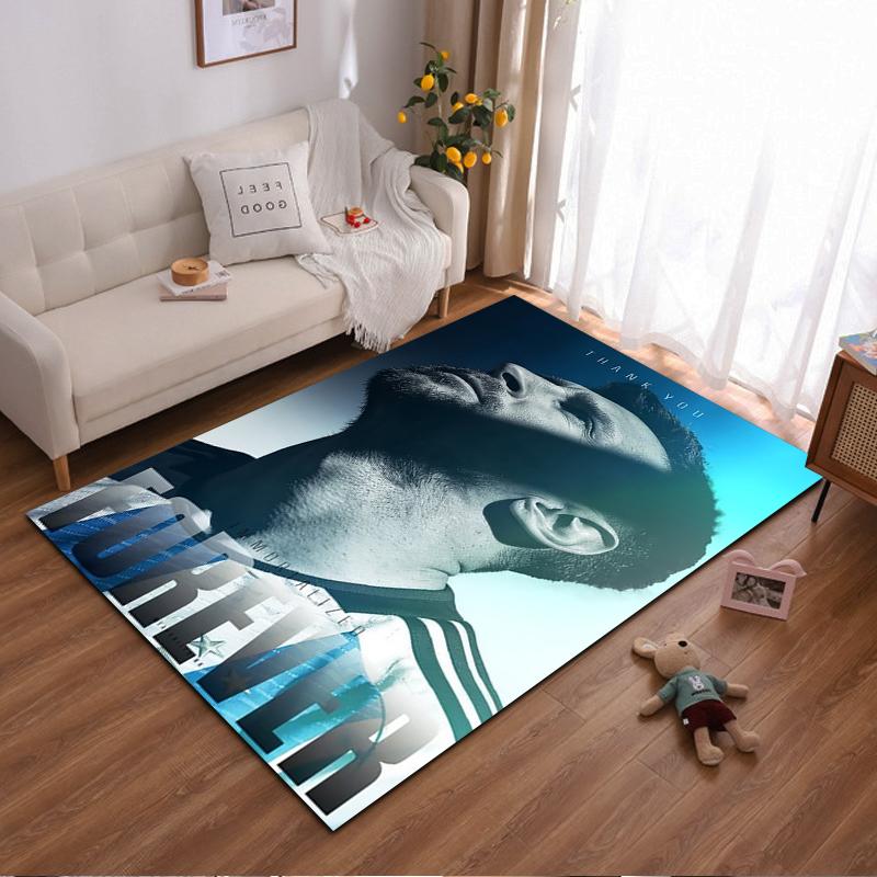 "Thank You Forever Tribute Portrait Rug" Non-slip rug suitable for living room and bedroom sofas.